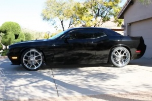 2009 Dodge Challenger with 22x9 OEM Dodge Viper wheels