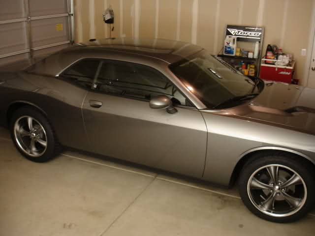 2009 Dodge Challenger with 20x8.5 BOSS 338 wheels