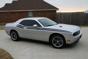2009 Dodge Challenger with 18x8 OEM Ford Boss wheels