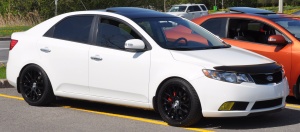2010 Kia Forte with 17x8 TSW Donington wheels