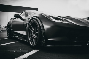 2016 Chevrolet Corvette with 19x10 Brixton M53 wheels