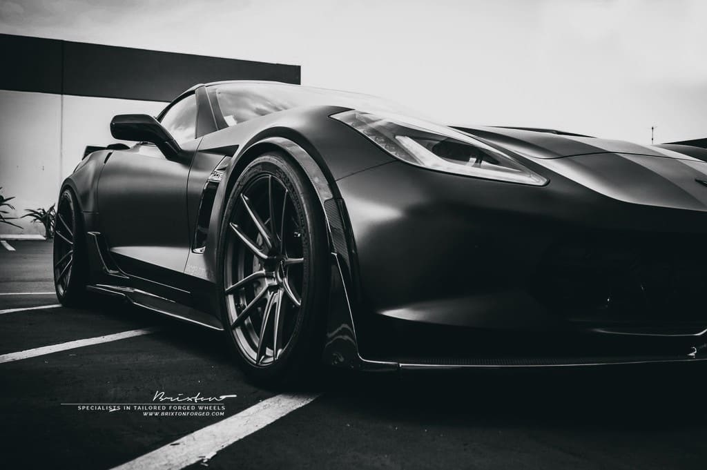 2016 Chevrolet Corvette with 19x10 Brixton M53 wheels