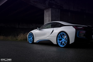 2016 BMW i8 with 22x9 PUR 4OUR wheels