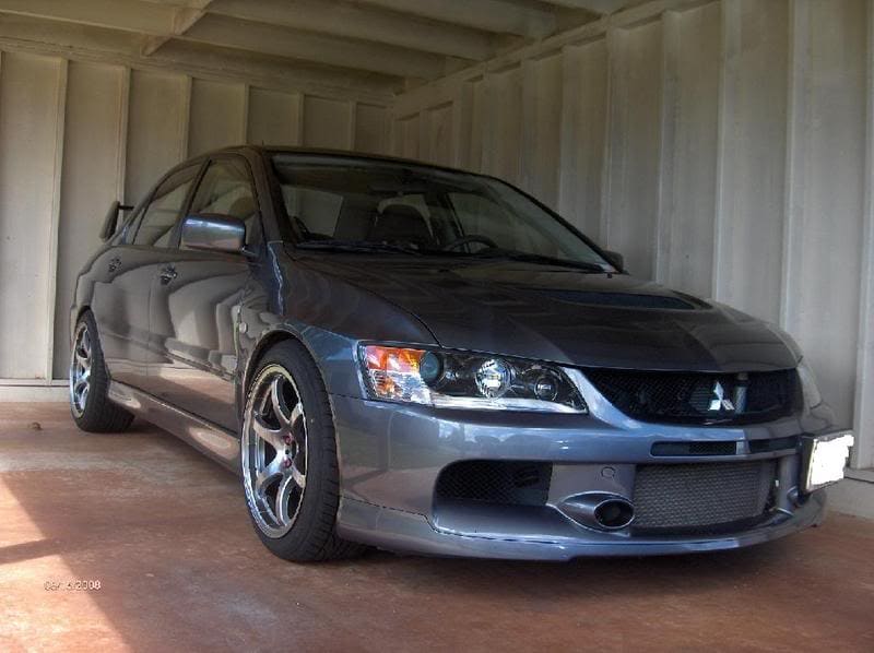 2005 Mitsubishi Lancer Evolution with 18x9.5 Gramlights 57Maximum wheels