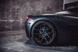 2015 Ferrari 458 Italia with 21x9.5 Brixton CM5 Targa wheels