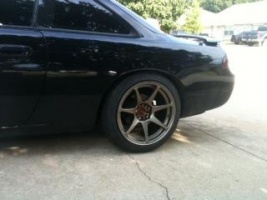 1996 Nissan S14 with 17x9.5 MBMotoring Battle wheels