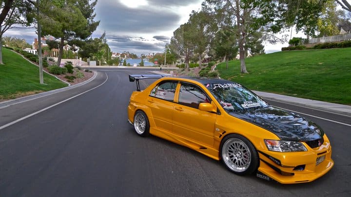 2008 Mitsubishi Lancer Evolution with 18x10.5 CCW Race Classics wheels