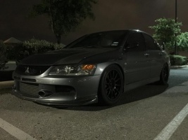 2005 Mitsubishi Lancer Evolution with 17x9 Team Dynamic Pro Race 1.2 wheels