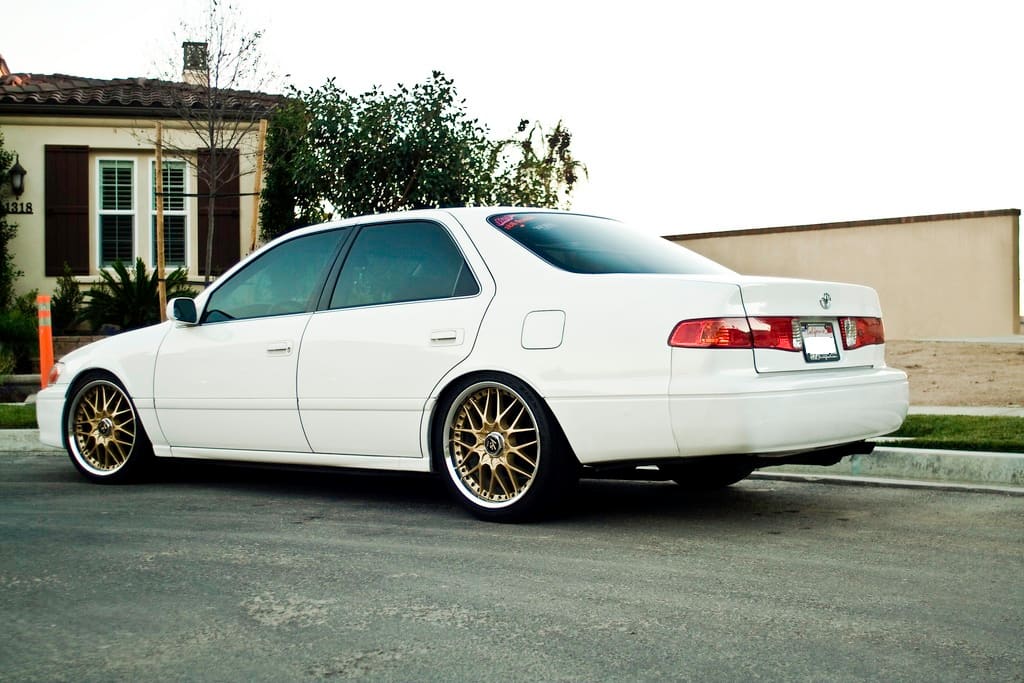 2000 Toyota Camry with 18x8 WORK VS-MX wheels
