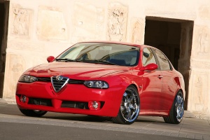 1999 Alfa Romeo 156 4-door with 19x8.5 Barracuda Superfast wheels