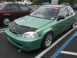 2001 Honda Civic with 15x8 949 Racing wheels