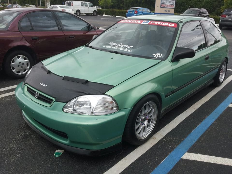 2001 Honda Civic with 15x8 949 Racing wheels