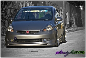 2007 Honda Fit with 15x8 BBS RS wheels