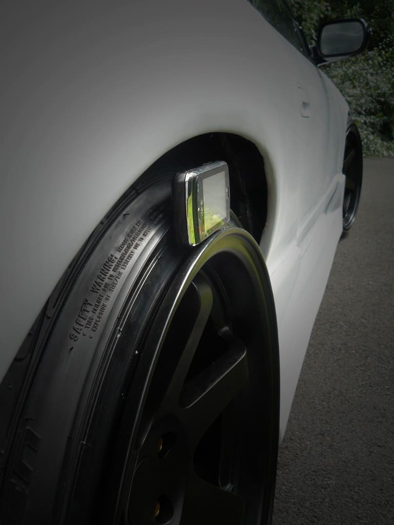 1991 Nissan S13 with 18x9.5 Varrstoen 2.2.1 wheels