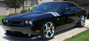 2009 Dodge Challenger with 20x9 OEM Dodge Charger SRT wheels