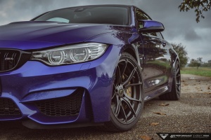 2016 BMW M4 with 20x9.5 Vorsteiner VFF-103 wheels