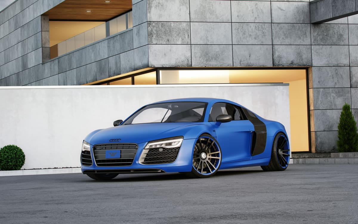 2017 Audi R8 with 20x9.5 WheelsandMore F.I.W.E. wheels