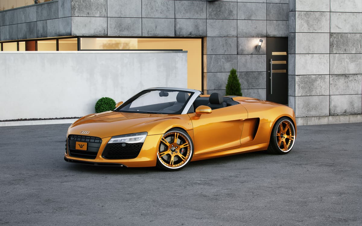 2017 Audi R8 with 20x9.5 6Sporz² wheels