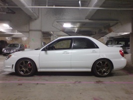 2006 Subaru Impreza WRX with 18x8 MB Motorsports Weapon wheels