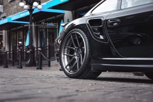 2016 Porsche 911 with 20x9 Brixton CM5 Targa wheels