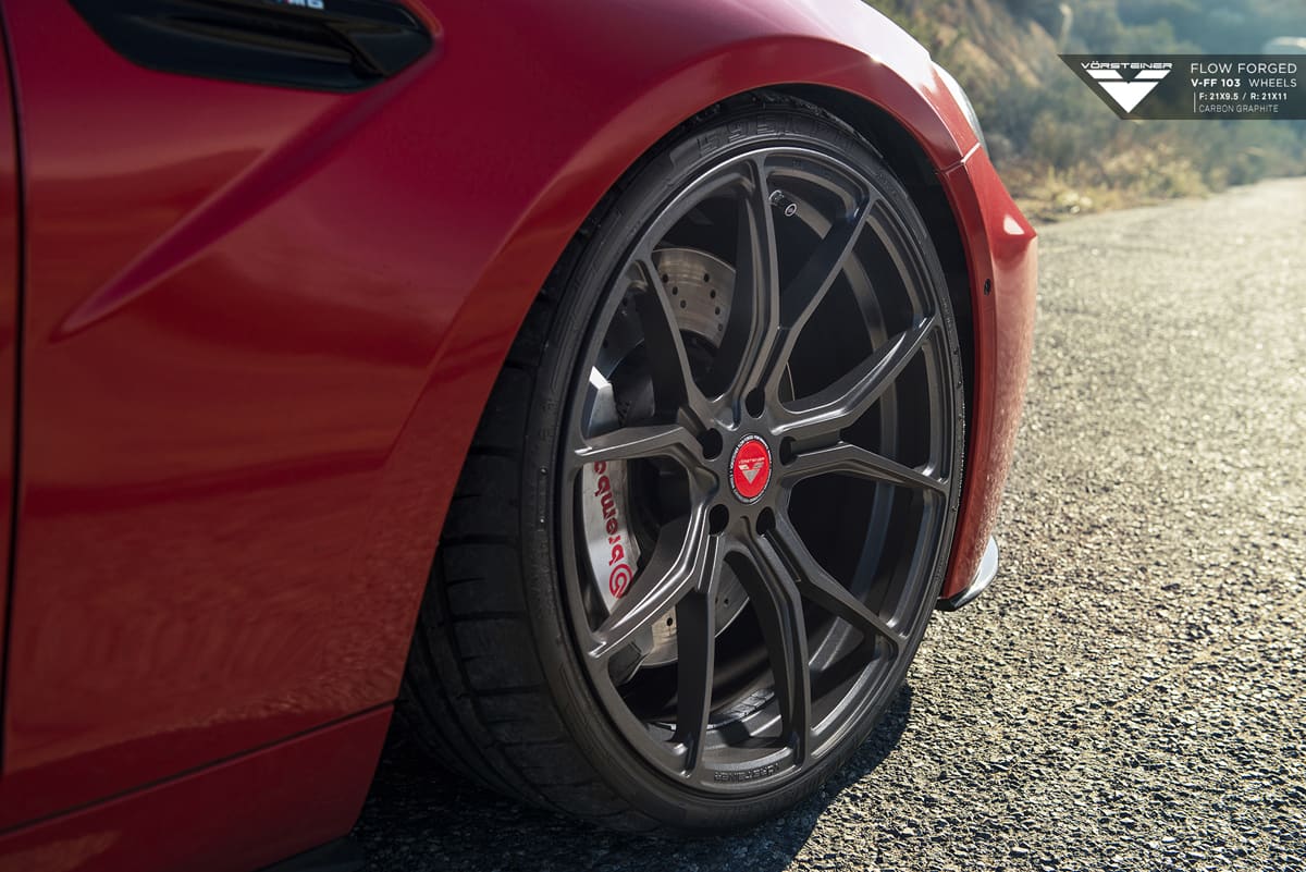 2016 BMW M6 with 21x9.5 Vorsteiner VFF-103 wheels