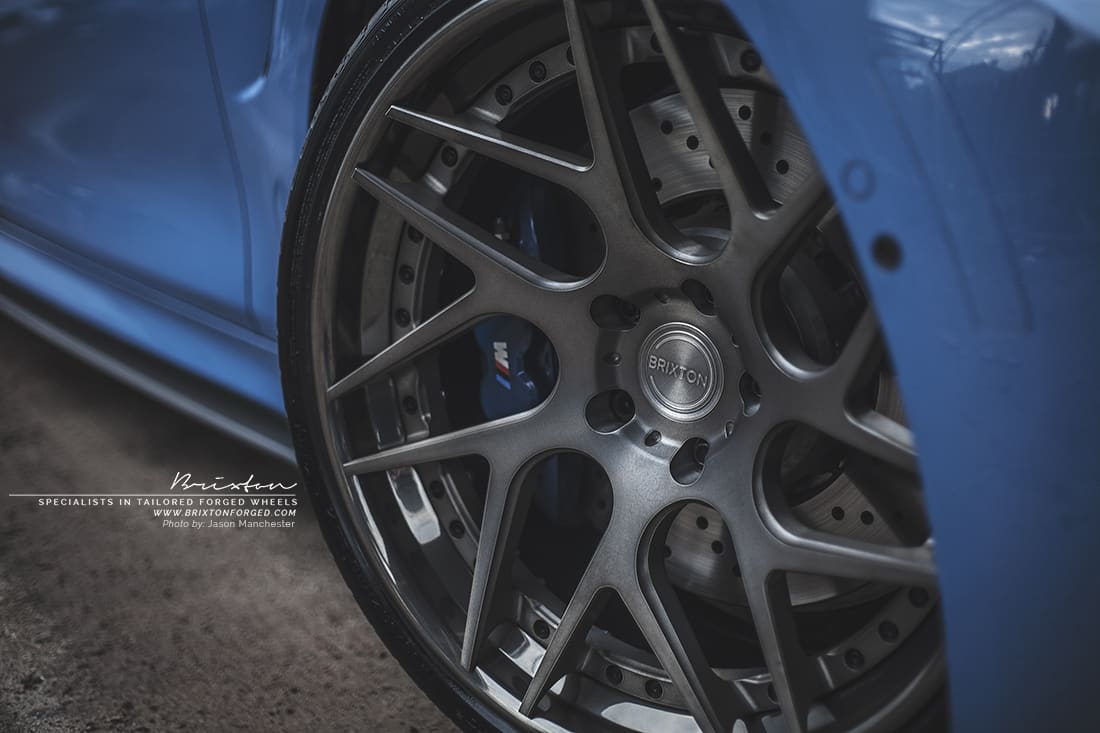2016 BMW M4 with 20x9.5 Brixton CM7 Targa wheels