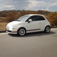 2013 FIAT 500 with 15x6 Rota Shakotan wheels