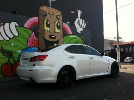 2011 Lexus IS-F with 19x8.5 ADVAN RS-D wheels