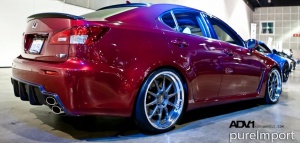 2014 Lexus IS-F with 20x9 ADV.1 10 Track function wheels