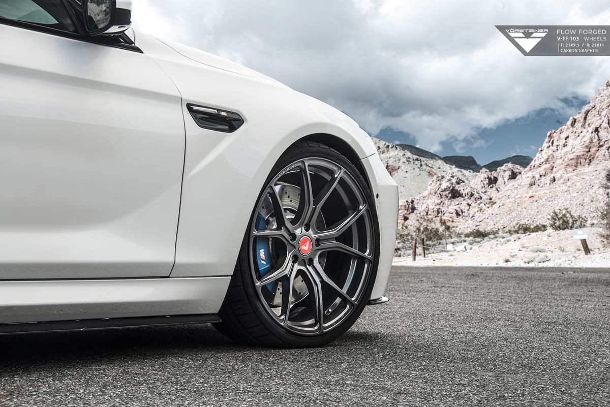 2015 BMW M6 with 21x9.5 Vorsteiner VFF-103 wheels