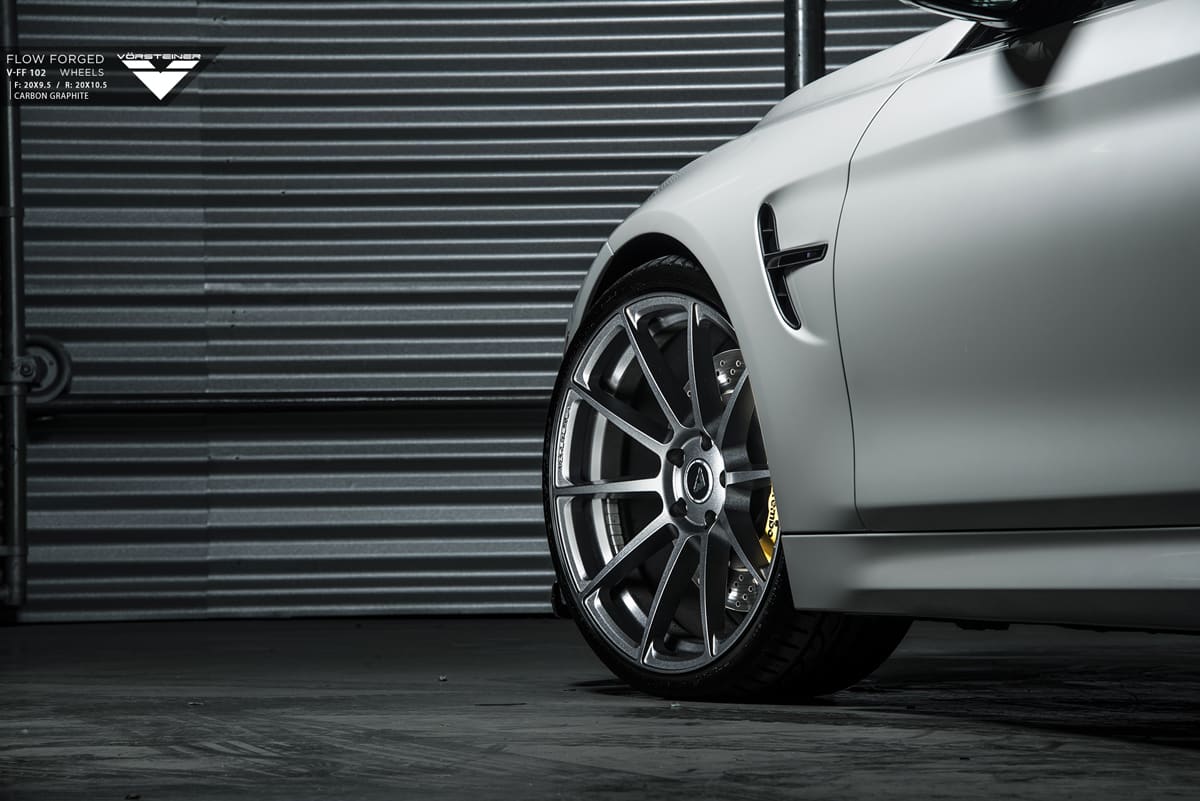2016 BMW M4 with 20x9.5 Vorsteiner VFF-102 wheels