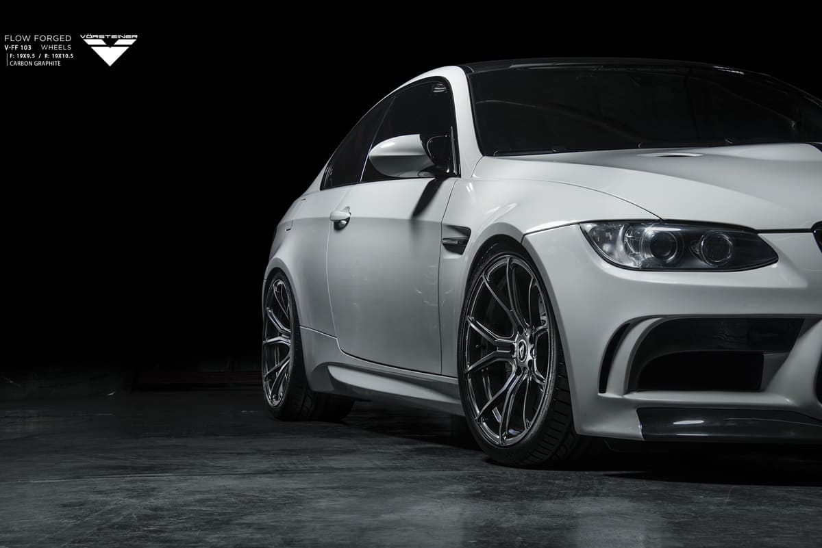 2012 BMW M3 with 19x9.5 Vorsteiner VFF-103 wheels