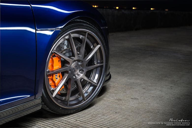 2015 Audi R8 with 20x9 Brixton R10D Targa wheels