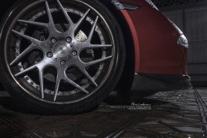 2016 Porsche 911 with 20x9 Brixton CM7 wheels