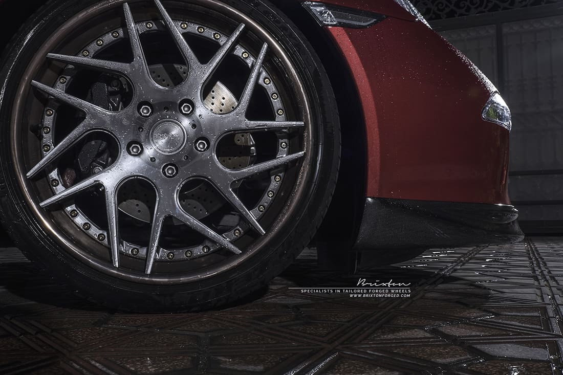 2016 Porsche 911 with 20x9 Brixton CM7 wheels