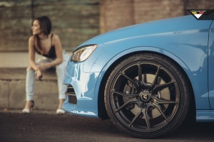 2016 Audi S3 with 19x8.5 Vorsteiner VFF-103 wheels
