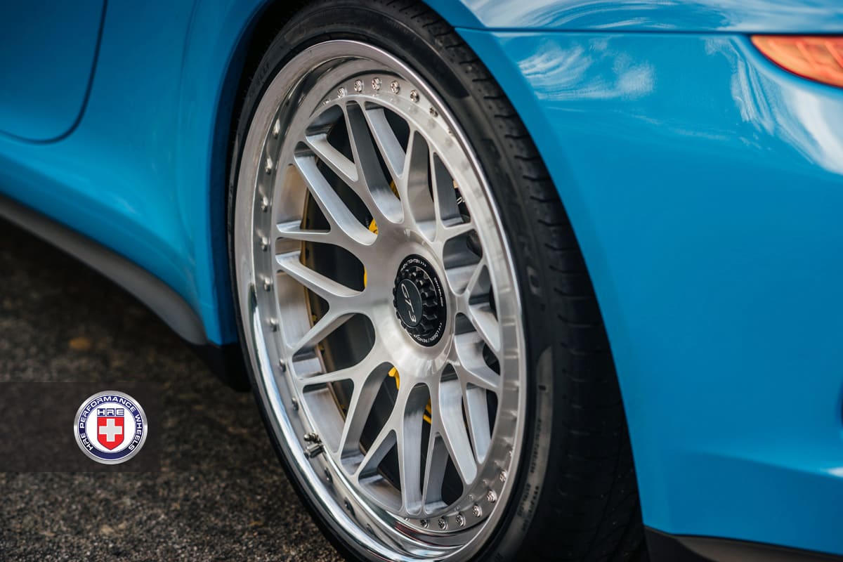 2015 Porsche 911 with 21x9.5 HRE Classic 300 wheels