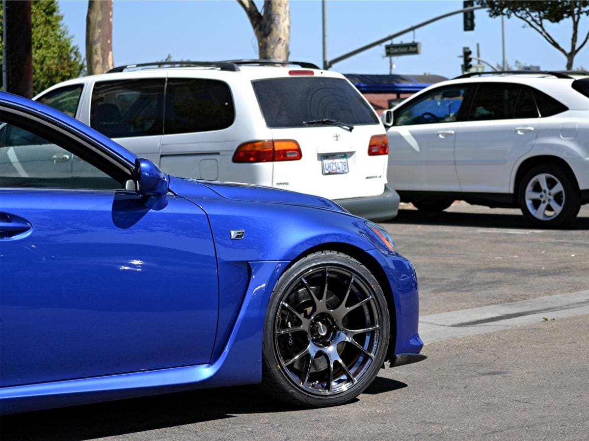 2013 Lexus IS-F with 19x9 WedsSport SA67R wheels