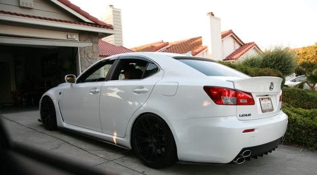 2014 Lexus IS-F with 19x10 Linea corse LC818 wheels