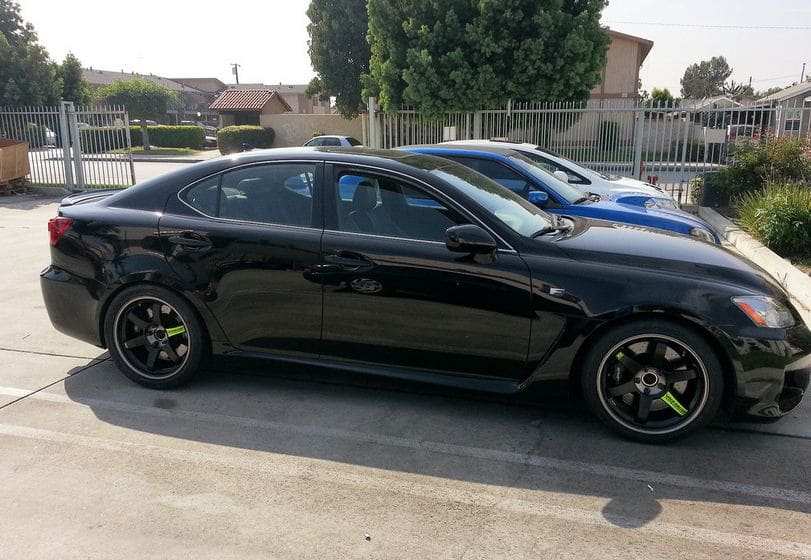 2013 Lexus IS-F with 18x10 Volk Racing wheels