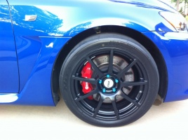 2014 Lexus IS-F with 18x9.5 TSW Interlagos wheels