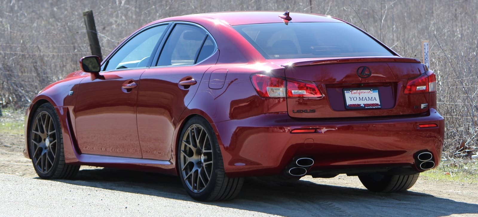 2013 Lexus IS-F with 19x8 TSW Nurburgring wheels