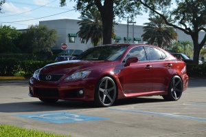 2014 Lexus IS-F with 20x9 wheels