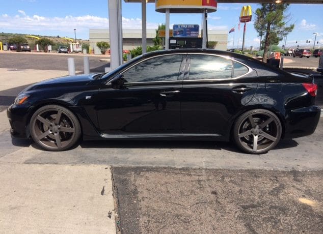 2014 Lexus IS-F with 20x9 Vossen CV3 wheels