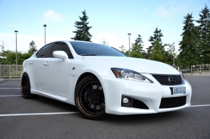 2013 Lexus IS-F with 19x9.5 ISS Forged F10-R wheels