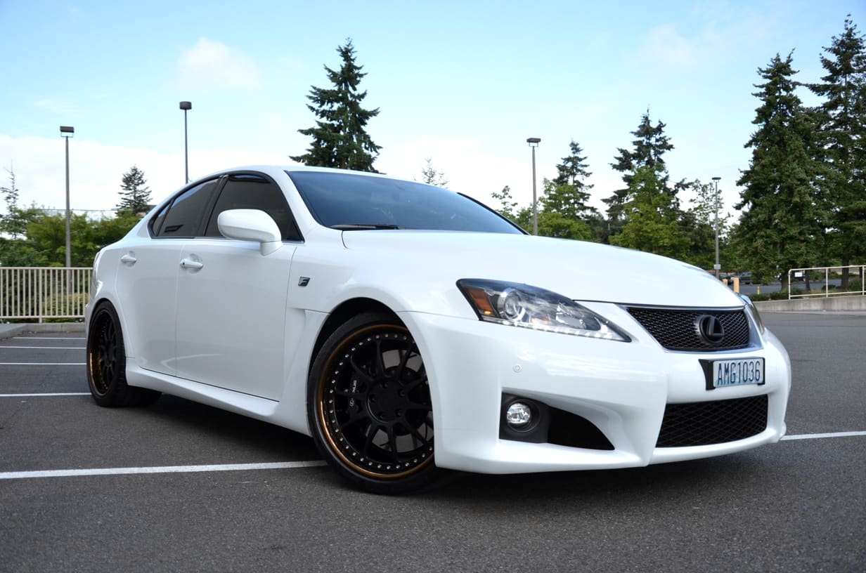 2013 Lexus IS-F with 19x9.5 ISS Forged F10-R wheels