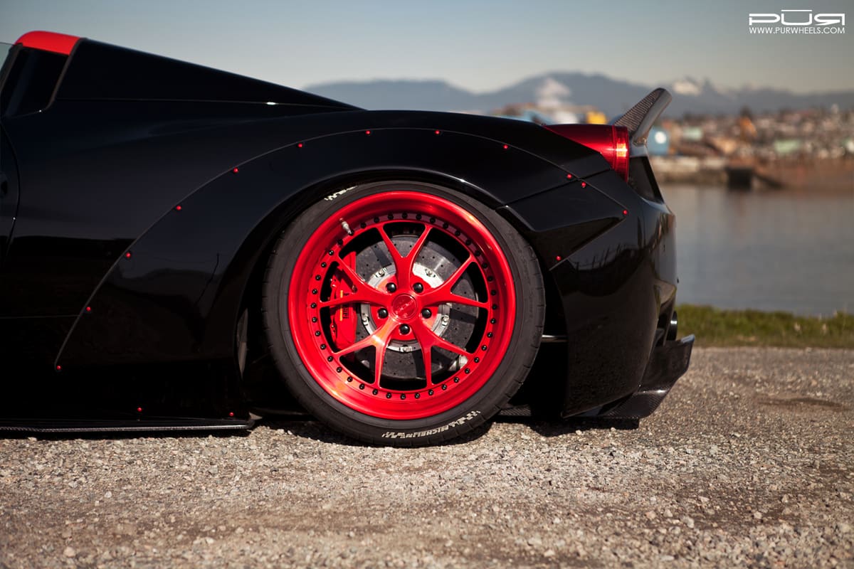 2014 Ferrari 458 Spider with PUR LG06 wheels