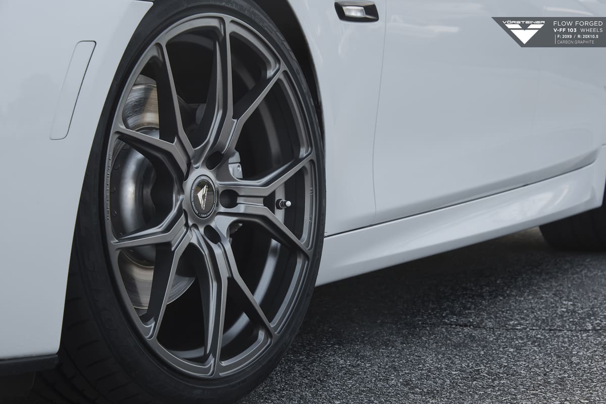 2015 BMW M5 with 20x9 Vorsteiner VFF-103 wheels