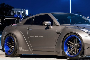 2015 Nissan GT-R with 20x12.5 Brixton R25 wheels