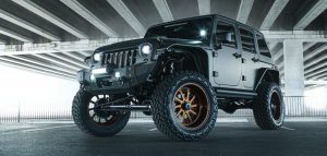 2015 Jeep Wrangler with 22x12 American Force Burnout wheels